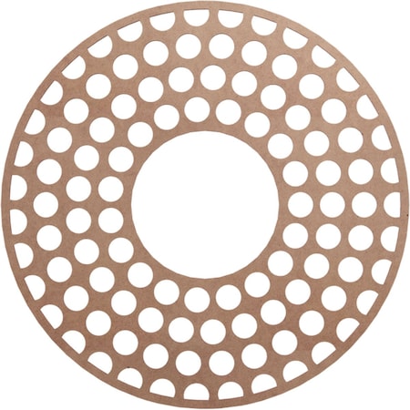 Ekena Millwork Fink Wood Fretwork Pierced Ceiling Medallion, Wood (Paint Grade), 34"OD x 12 3/8"ID x 3/8"T CMWP34X34X0375FFMF